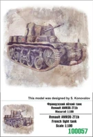 100057  техника и вооружение  Renault AMR35 ZT1b French light tank  (1:100) 2000000218021