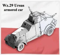 100070  техника и вооружение  Польский бронеавтомобиль Wz.29 Ursus  (1:100) 2000000187792