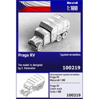 100219  техника и вооружение  Чехословацкий грузовой автомобиль Praga RV  (1:100) 2000002139805