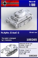 100265  техника и вооружение  Немецкий лёгкий танк Pz.Kpfw. II G  (1:100) 2000002176060