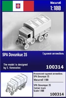 100314  техника и вооружение  Итальянский грузовой автомобиль SPA Dovunque 35  (1:100) 2000002202714
