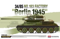 13295  техника и вооружение  Танк-34/85 No.183 Factory "Berlin 1945"  (1:35) 8809258924654