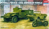 13408  техника и вооружение  M3 Half Track &amp; 1/4ton Amphibian Vehicle  (1:72) 603550134081