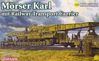 14132  техника и вооружение  Morser Karl mit Railway Transport Carrier  (1:144) 89195141323