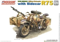 16005SP  техника и вооружение  R75 with Sidecar + German  Motocycle Driver For R75  (1:16) 4580702168506