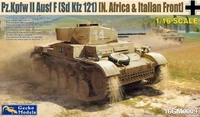 16GM0009  техника и вооружение  Pz.kpfw II (Sd.Kfz.121) Ausf.F (North Africa &amp; Italian Front) (1:16) 4892667160090