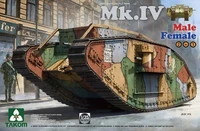 2076  техника и вооружение  WWI Heavy Battle Tank Mk.IV Male/Female 2 In 1  (1:35) 4897051420767