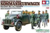 25149  техника и вооружение  German Steyr 1500A Kommandeurwagen HQ Staff Set w/7 Figures  (1:35) 2000000078458