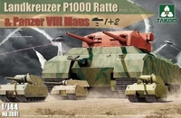 3001  техника и вооружение  Landkreuzer P1000 Ratte + Maus (1+2)  (1:144) 4897051420255