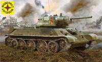 303566  техника и вооружение  Советский Танк-34-76 выпуск начала 1943 г.  (1:35) 4610083990257