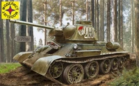 303567  техника и вооружение  Советский Танк-34-76 выпуск конца 1943 г.  (1:35) 4610083990271