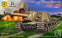 307203  техника и вооружение  Советское самоходное орудие ИСУ-152  (1:72) 4607061768793