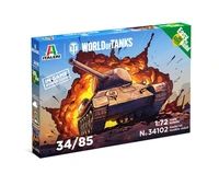 34102  техника и вооружение  Танк-34/85 - WoT  (1:72) 8001283341028