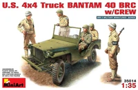 35014  техника и вооружение  U.S. 4x4 TRUCK BANTAM 40 BRC w/CREW  (1:35) 4820041100882