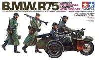 35016  техника и вооружение  German Motorcycle B.M.W. R75 with Side Car  (1:35) 4950344992850