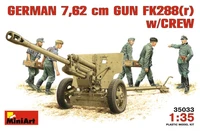 35033  техника и вооружение  GERMAN 7,62 сm GUN FK288(r) w/CREW  (1:35) 4820041100653