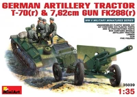 35039  техника и вооружение  German artillery tractor T-70(r) &amp; 7,62cm GUN FK 288(r)  (1:35) 2000002115229