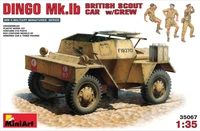 35067  техника и вооружение  DINGO Mk.1b BRITISH SCOUT CAR w/CREW   (1:35) 4820041101278