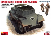 35074  техника и вооружение  DINGO Mk.II SCOUT CAR w/CREW Pz.Kmpf. Mk.I 202(e)  (1:35) 2000002073642