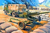 35136  техника и вооружение  82-мм миномет 2Б9 "Василек" с транспортной машиной 2Ф54 (1:35) 4620748781809