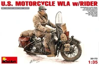 35172  техника и вооружение  U.S. MOTORCYCLE WLA w/RIDER  (1:35) 2000002062301
