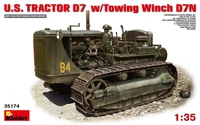 35174  техника и вооружение  U.S. TRACTOR D7 w/Towing Winch D7N   (1:35) 4820183310040