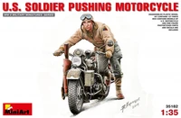 35182  техника и вооружение  U.S. SOLDIER PUSHING MOTORCYCLE  (1:35) 2000002062882