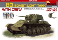 35243  техника и вооружение  Танк-80 SOVIET LIGHT TANK WITH CREW SPECIAL EDITION  (1:35) 4820183310729