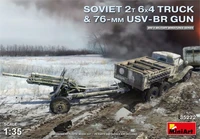 35272  техника и вооружение  SOVIET 2T 6X4 TRUCK &amp; 76-mm USV-BR GUN  (1:35) 4820183311887