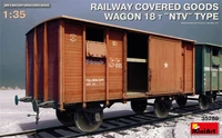 35288  техника и вооружение  RAILWAY COVERED GOODS WAGON 18t “NTV” TYPE  (1:35) 2000002064480