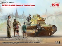 35338  техника и вооружение  Танк FCM 36 с французским танковым экипажем  (1:35) 4823044407996