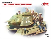 35368  техника и вооружение  Танк-34-76 with Soviet Tank Riders  (1:35) 2000000084527