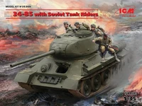 35369  техника и вооружение  Танк-34-85 with Soviet Tank Riders  (1:35) 2000000096803