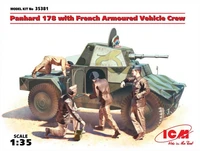 35381  техника и вооружение  Panhard 178 with French Armoured Vehicle Crew  (1:35) 2000000086316