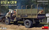 35383  техника и вооружение  G7107 w/CREW 1,5t 4X4 CARGO TRUCK w/METAL BODY  (1:35) 4820183314277