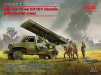 35596  техника и вооружение  БМ-13-16 на шасси G7107 с советским расчетом  (1:35) 4823044407873