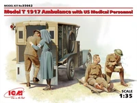 35662  техника и вооружение  Model T 1917 Ambulance with US Medical Personnel  (1:35) 2000000086125