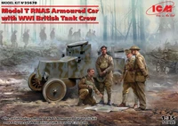 35670  техника и вооружение  Бронеавтомобиль Model T RNAS с британским танковым экипажем I МВ  (1:35 2000000165363