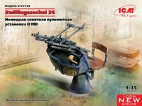 35714  техника и вооружение  Zwillingssockel 36 Германская зенитная пулеметная установка IIМВ (1:35) 4823044408009