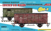 35A01  техника  и вооружение  German Railway Covered G10 Wagon (6N in 1)  (1:35) 4589913252684