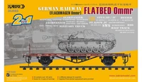 35A03  техника  и вооружение  German Railway Flatbed Ommr (2 in 1)  (1:35) 2000000192215
