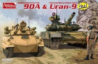 35A053  техника и вооружение  Russian Main Battle Tank Танк-90A &amp; Uran-9  (1:35) 2000002095668
