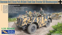 35GM0073  техника и вооружение  German 4x4 7.5cm Pak40 Anti-Tank Gun Tractor C8 (Beutewagen) (1:35) 4892667350736