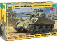 3702  техника и вооружение  "Шерман" М4А2 американский средний танк  (1:35) 4600327037022