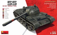 37027  техника и вооружение  Танк-55 SOVIET MEDIUM TANK  (1:35) 4820183311306