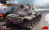 37090  техника и вооружение  Танк-55A POLISH PRODUCTION  (1:35) 4820183313034