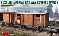 39002  техника и вооружение  RUSSIAN IMPERIAL RAILWAY COVERED WAGON  (1:35) 4820183313126
