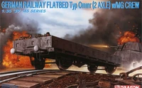 6085  техника и вооружение  German Railway Flatbed Typ Ommr (2 Axle) w/MG Crew  (1:35) 4545782071436
