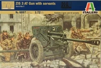 6097  техника и вооружение  WWII ZIS 3 AT Gun with servants (1:72) 8001283060974