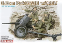 6152  техника и вооружение  3,7cm PAK 35/36 w/crew  (1:35) 89195861528